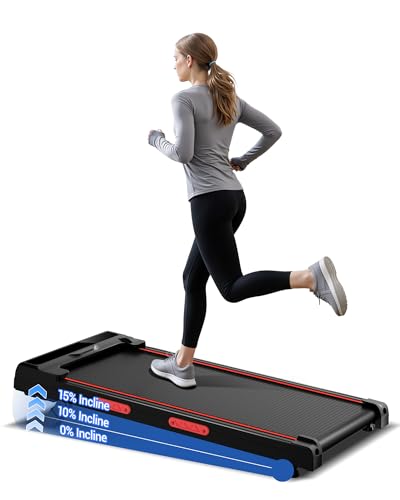 UMAY Walking Pad mit Steigung 15%, 10KM/H...