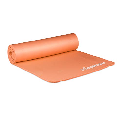 Relaxdays Yogamatte, 1 cm dick, für Pilates,...