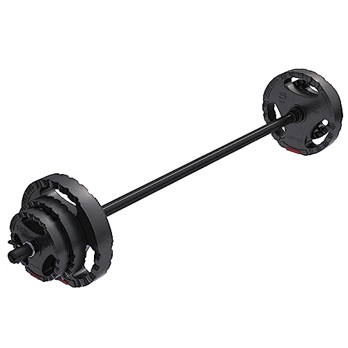 GORILLA SPORTS® Langhantel Set 19,5 kg -...