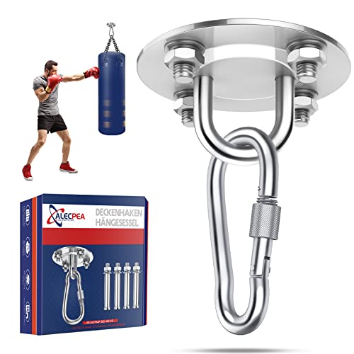 ALECPEA Edelstahl Deckenhaken für Boxsäcke...