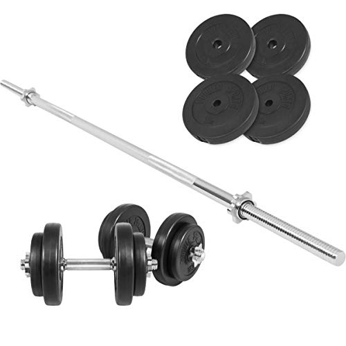 GORILLA SPORTS® Langhantel Set - 60kg, 100kg...