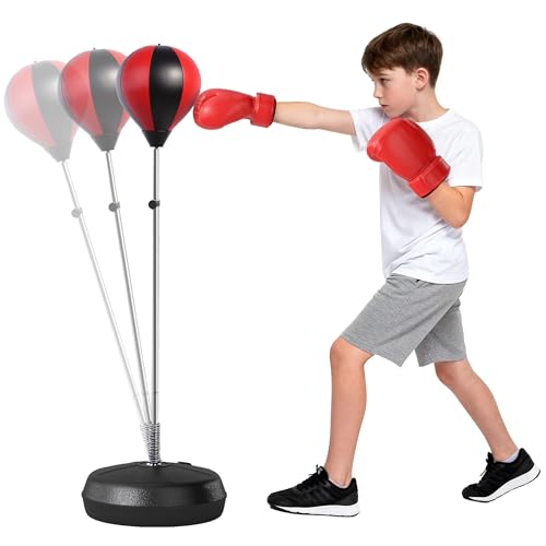 HOMCOM Punchingball Set 126-144cm...