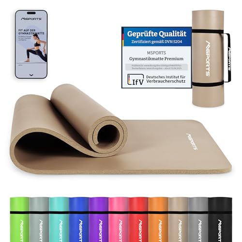 MSPORTS Gymnastikmatte Premium inkl....
