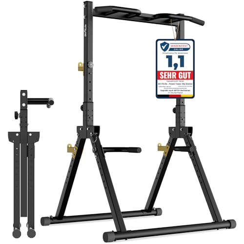 DH FitLife Faltbar Power Tower Dip Station |...