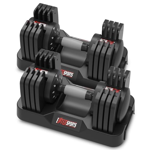 EnterSports 18kg x2 Verstellbare Hanteln, 5...
