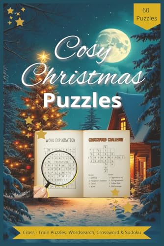 Cosy Christmas Puzzle Book: 60 Festive Brain...