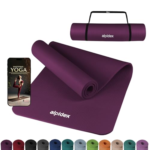ALPIDEX Yogamatte 183 x 60 x 0.8 cm...