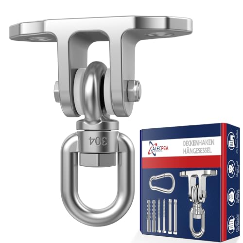 ALECPEA 360°Drehbar Schaukelhaken 450KG...