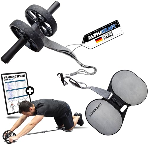 ALPHAKRAFT® - Bauchroller mit Hilfsband und...