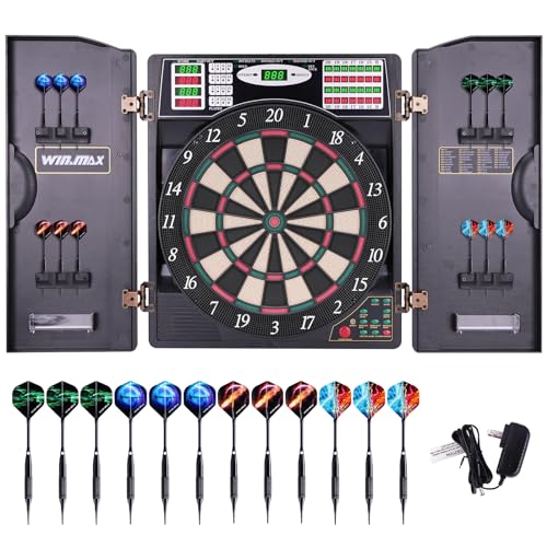 WIN.MAX Elektronische Dartscheibe Profi Set...