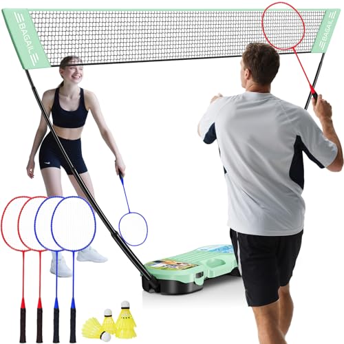 BAGAIL Tragbares Badminton-Netz-Set –...