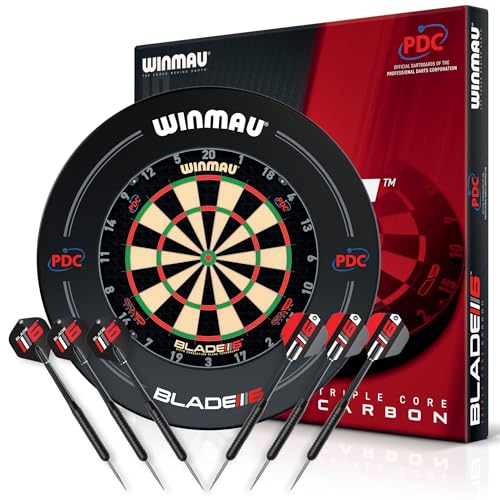 WINMAU Triple Core Dartscheibe Steeldart Set...