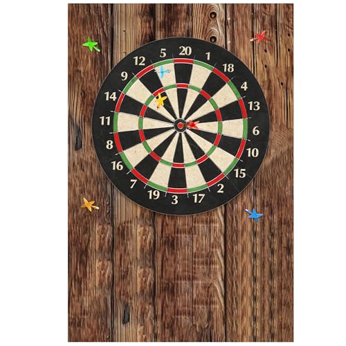 KEAGAN Holzmaserung Dartscheibe Wandschutz...