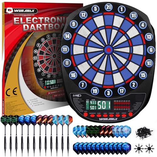 Elektronische Dartscheibe Profi Set 34 Games...