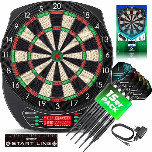 KESSER® Elektronische Dartscheibe Profi Set...