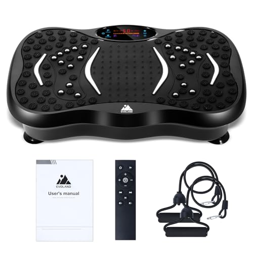 EVOLAND Fitness Vibrationsplatte 3D mit 5...