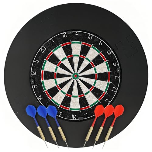 SPORTNOW Dartscheibe mit 6 Dartpfeile,...